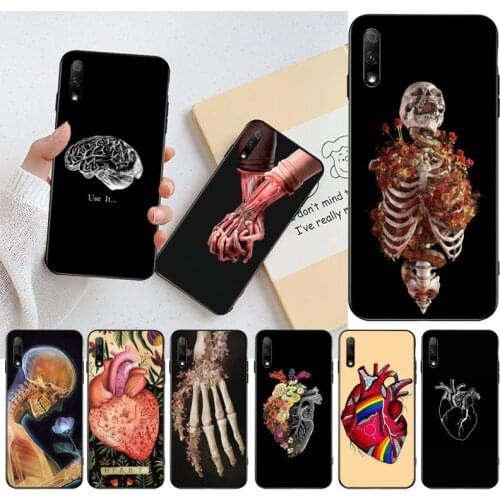 CUTEWANAN Medical Human Organs Brain Phone Case Cover for Huawei Honor 30 20 10 9 8 8x 8c v30 Lite view pro
