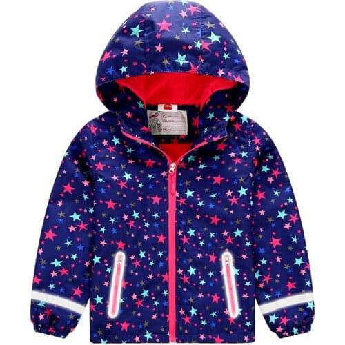 Children Outerwear for Girls Clothes Fashion Colors Stitching Windproof Jackets Coat Kids Jackets Tops For Boys Age 3-12Y