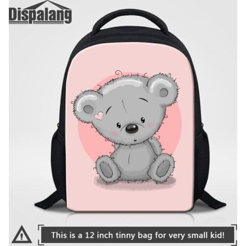 Dispalang Cartoon Animal Bear Small Backpacks for Girls Kids School Bags Preschool Baby Kindergarten Book Bags Mochila Infantil