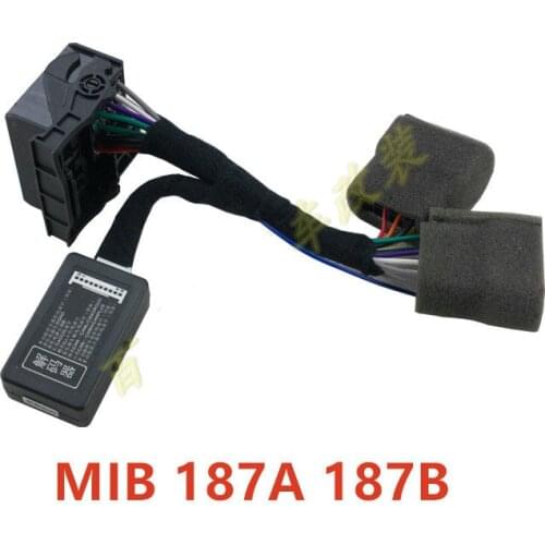 For Polo Santana Bora MIB power cord 187 A 187 B Transfer line Conversion line decoder For low configuration vehicle