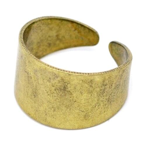 DoreenBeads 10 golden tone Ring Base Blank Findings US 7(17.5mm) (B11244) yiwu