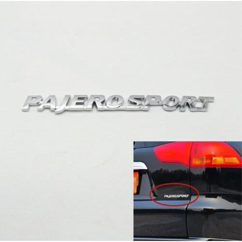 Pajerosport Rear Trunk Badge Emblem Logo For Mitsubishi Pajero Sport 2010-2016 Nameplate Triple Diamond