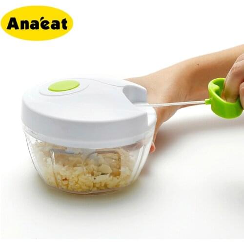 ANAEAT Manual Vegetable Food Chopper Meat Grinder Mincer Mixer Blender Meat Fruit Vegetable Tool Nuts Shredders