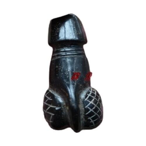 Hongshan Culture Collection Black iron meteorite magnet antique jade objects