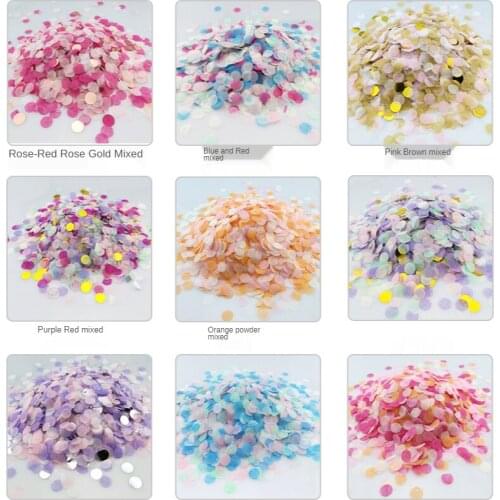 Confetti Round Shredded Paper Balloon Filling Birthday Party Decoration Throwing Confetti Rain Wedding Hand Sprinkling Flowers