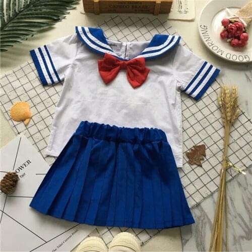 Tonytaobaby Summer Wear New Style Baby Girls Pretty Girl Set Bow Girls Clothes