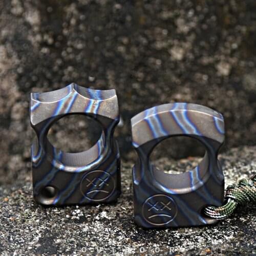 DICORIA Titanium Alloy Multi-function Self-defense EDC Single Finger Knuckles Outdoor Survival Buckle EDC Tools