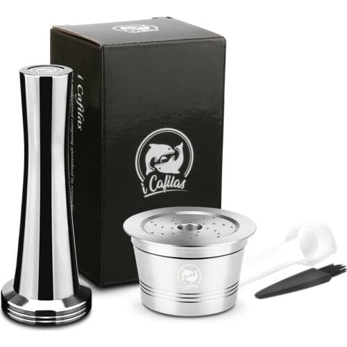 Reusable Refillable Coffee Capsule Pod Coffee Filters with Coffee Tamper For Tchibo Cafissimo Caffitaly K-fee Machine