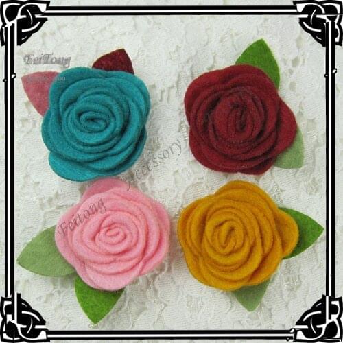 Newest Mens Felt rose flower lapel pin brooch pins 20pcs/lot 12color for your choice Free shipping