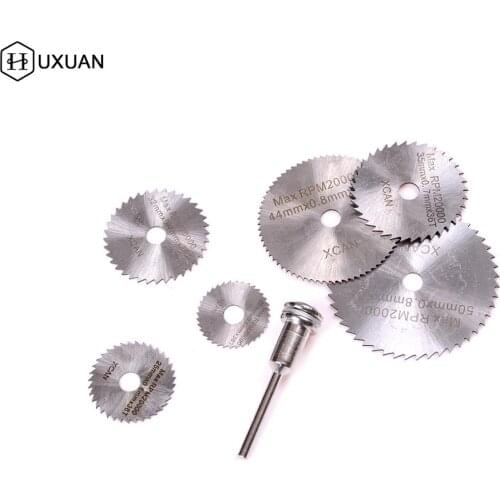 7pcs Mini HSS Circular Saw Blades Set Rotary Tool For Metal Cutter Wood Cutting Wheel Discs High Quality Woodworking Saw Blade