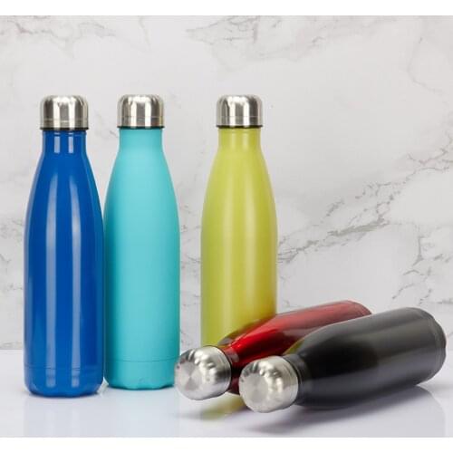 Portable Thermos Coke Bottle 304 Stainless Steel Water Bottle Vacuum Flasks Insulated Cup Students Travel Milk Mug 350ml/500ml