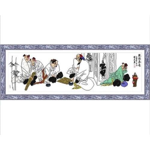 Embroidery Package Hot Sell Best Quality Cross Stitch Kits Piano Chess Tea Affection Free Shipping Hot Sell