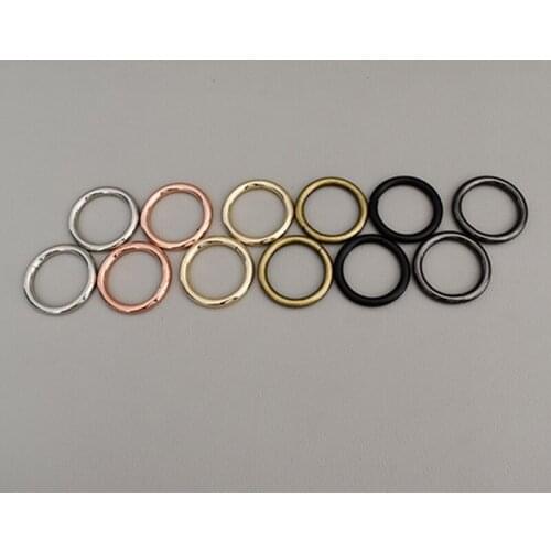 50 pcs 25mm O ring adjustable ring clip buckles Hooks for handbag backpack Dog Collar Metal Buckles Key Chain Rings Saddle