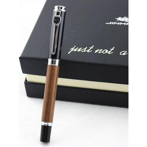 Classic Wooden Fountain Pen Ink 0.5mm Nib Calligraphy Pen Jinhao 8802 Stationery Office School Supplies ink Pen