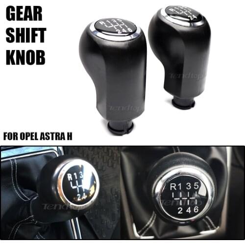 1Pcs 12MM 5/6 Speed Gear Shift Knob For OPEL ASTRA H Lever Stick Headball Shifter Handbrake Facelift Auto Spare Part