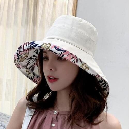 New Fashion Summer Big Brim Sun Hat for Female Seaside Sun Protection UV Cap Japanese Wild Fisherman Hats Korean