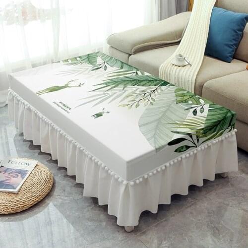 Tea table tablecloth waterproof tea table tablecloth rectangular tablecloth small square table cover