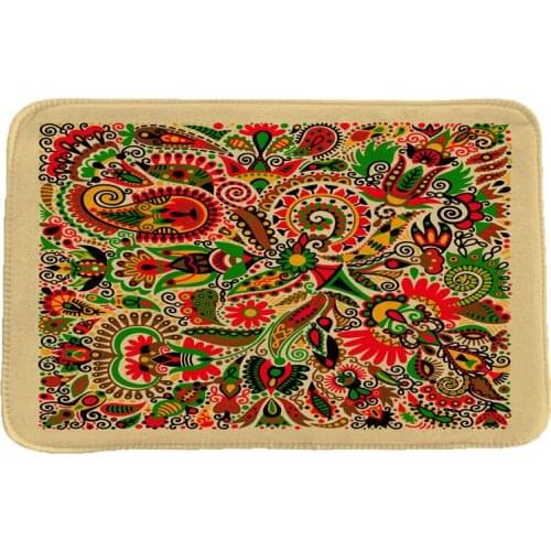 Ethnic Style National Customs Rug Hallway Carpets and Rugs for Bedroom Living Room Carpet Kitchen Bathroom Anti-Slip Floor Mats