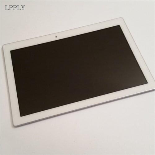 LPPLY White For Lenovo Tab 2 A10-70 A10-70F A10-70L LCD Display Touch Screen Assembly Replacement With frame FREE SHIPPING