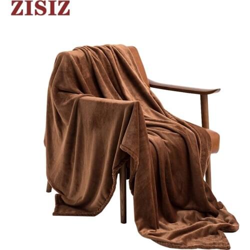 Флисовые пледы на диван ZISIZ China At AliExpress