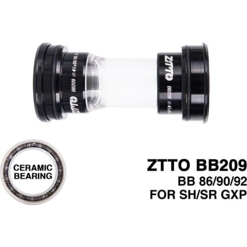 ZTTO Bottom Brackets Ceramic Bearing BB209 Press Fit For Road Mountain Bike 24mm Crankset BB GXP 22mm Chainset Bicicleta Parts
