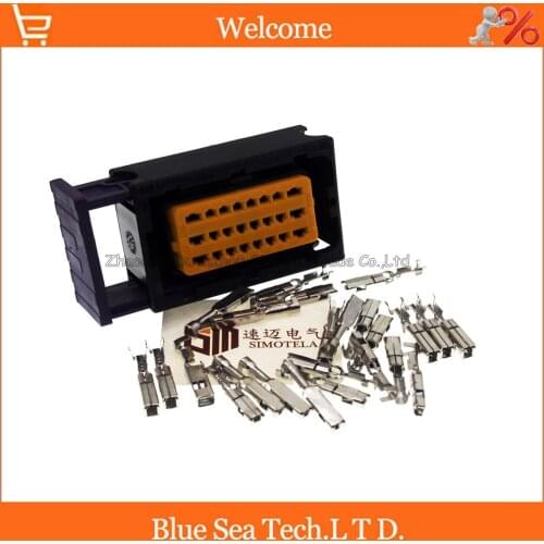 24 Pin/way female car oil-modified gas computer board CNG connector,Auto ECU plug for VW Audi BMW Toyota etc