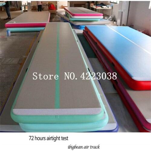 Free Shipping 5x1x0.1m 2019 Factory Cheap Popular Inflatable Custom Color Gym Exercise Mat Tumbling Air Track For Kids Or Adult