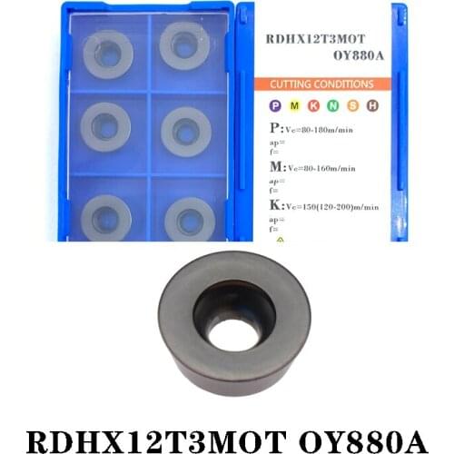 BEYOND RDHX RDHX12T3MOT OY880A RDHX12T3 Carbide Insert Lathe Cutting Tools 10pcs Processing Steel Stainless Steel Iron