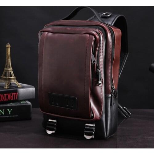11 12 Inch PU Laptop Notebook Shoulder Backpack Bags Case for Men Women BUsiness