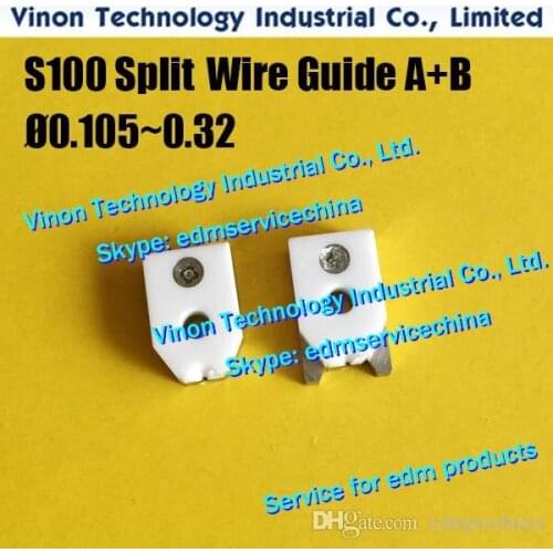 D=0.155mm S100 edm Wire Guide A+B Diamond 3084668, Upper Split Wire Guide AB 0.155mm 0204625 for AQ,A,EPOC series J13098A
