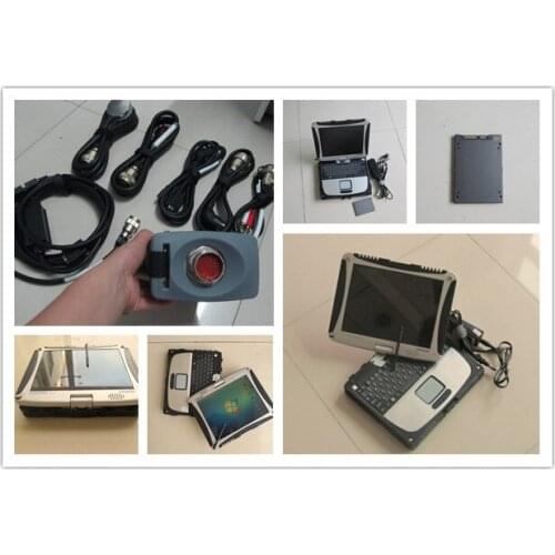 Mb star c3 red with 7 cables software super ssd with laptop c19 touch screen diagnostic tool for 12v 24v cars and trucks