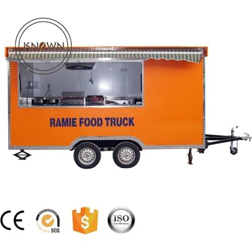 Hot sale 4 m length fast food trailer food cart fast food truck