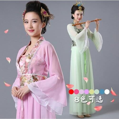 Costume Chinese Hanfu New Red White Women Ladies Princess Ancient Chinese National Costume Traditional Chinese Dance Costume