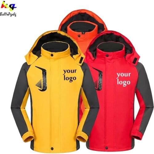 Custom outdoor jacket printing logo picture text team name men and women rock climbing fishing outdoor work jacket
