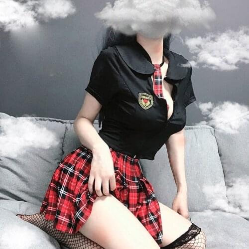 Mini Skirt Japanese Students Set Role Play Live Show Sailor Uniform Sexy Lingerie School Girl Cosplay Anime Cute Girl Costumes