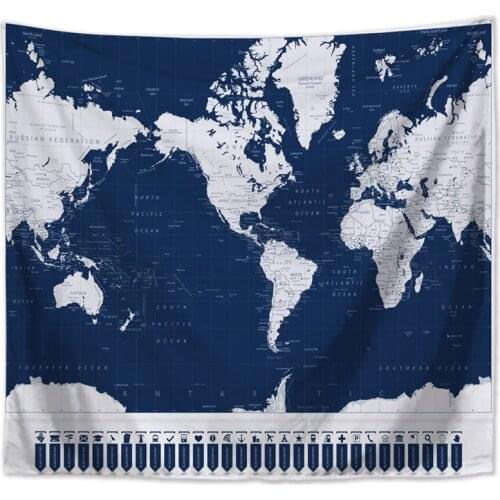 Wall decor world map tapestry aesthetic room decor Mapamundi beach blanket