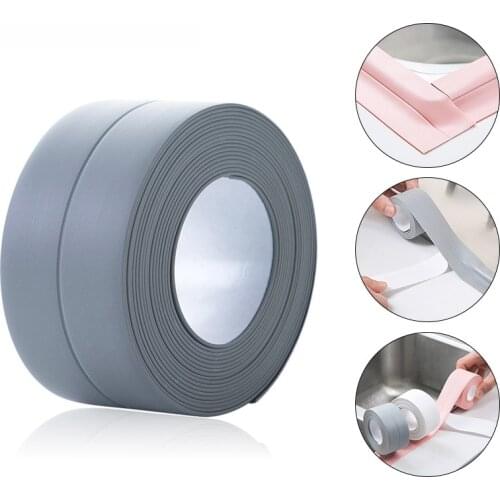 New Colorful 3D Strip Sealant Tape for Bathroom Self-Adhesive Sealing Tapes Kitchen Countertop Shower Toilet Sink Wall Corner