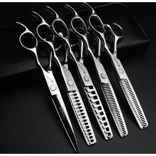 6 inch scissors Japan 440C steel hairdressing scissors special non-slip wear-resistant stainless steel for hairdressers Freelogo