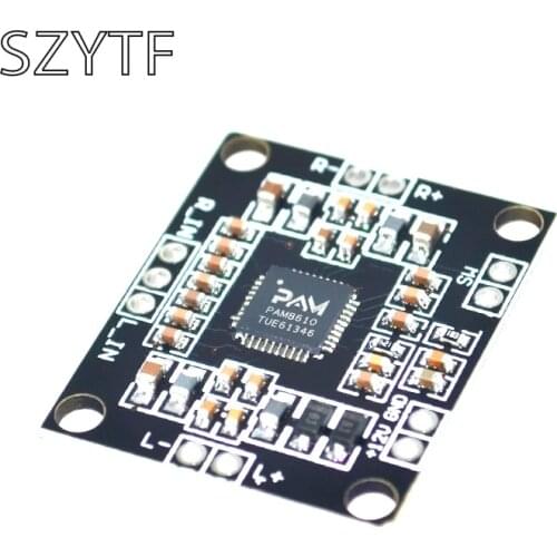 10PCS PAM8610 digital power amplifier board 2 x15w dual channel stereo mini class D power amplifier board