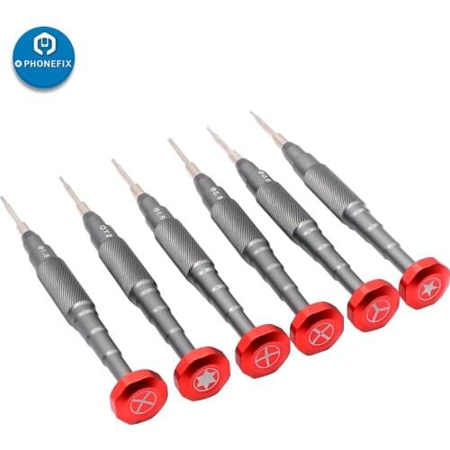 Precision 3D Screwdriver Aluminum Handle Y0.6 Pentalobe 0.8 M2.5 T2 Bits Screwdrivers Set for iPhone Samsung Disassembly Tool