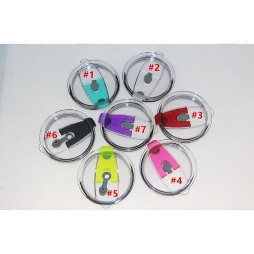 Quevinal50pcs 30oz 20oz Tumbler spill proof Lids Fits for 30oz 20oz Stainless Steel Cups Ozark Trail Spill-Proof Splash Resistan