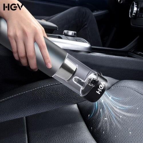 HGV Handheld Car Vacuum Cleaner Wireless Absorbing Pressure 50W 5000pa Rechargable Strong Suction HEPA Filtration Car Vacuum