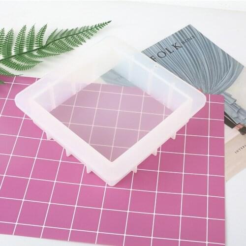 6 Inch Square Rendering Silicone Thickened Soap Mold DIY Crafts Handmade Loaf Tray Making Tools