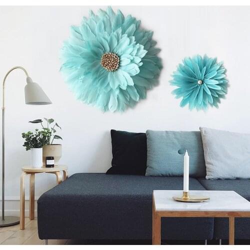 Nordic Handmade feather decoracion habitacion room decor decoracion del hogar