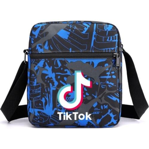 TIK TOK Crossbody Bag Kids Toddler Girls Children Shoulder Handbag Adjustable Strap Holiday Travel Rainbow Printed Pocket Pack