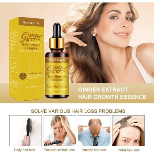 Ginger Fast Hair Growth Serum Essential Oil Anti Preventing Hair Lose Liquid Damaged Hair Repair Growing