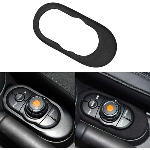 Suede Car Center Console Multimedia Button Gear Panel Cover Sticker for BMW MINI COOPER F55 F56 F57 2014-2020 Car Accessories