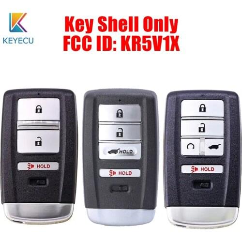 KEYECU Replacement Smart Remote Key Shell Case 3/4/5 Buttons for Acura MDX RDX ILX TLX 2014 2015 2016 2017 2018 2019 KR5V1X