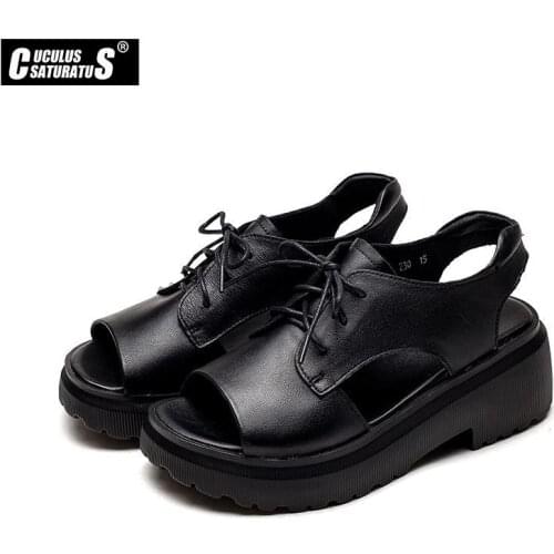 2021 New Women Sandals Genuine Leather Ladies Sandals Comfortable Flat Sandals Women Open Toe Beach Shoes Woman Sandals