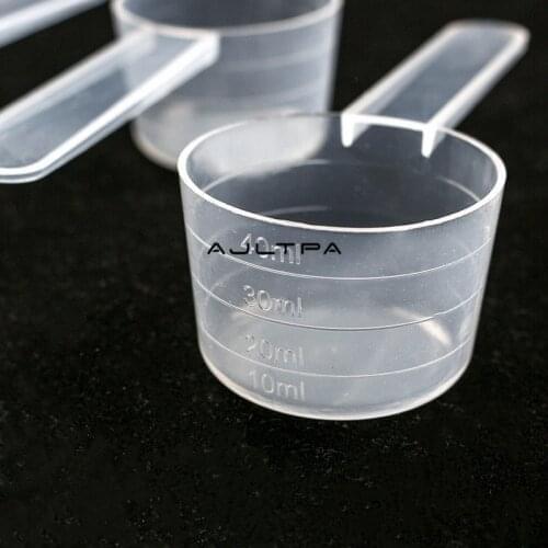 1000Pcs 20g 40ml Plastic Measuring Coffee Scoop With Scale Baking Utensils Milk Powder Laboratory Liquid Spoon H77048
